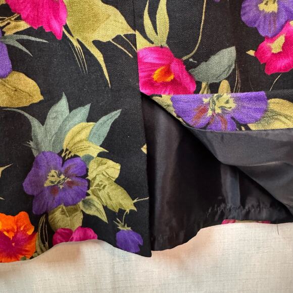 Vtg Jessica Howard Linen Sheath Dress Women's 10 Beaded Floral Dressy Summer - Picture 7 of 11